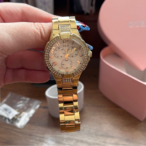 GUESS Women’s Multi-Function Gold-Tone Sport Watch - Picture 12 of 16